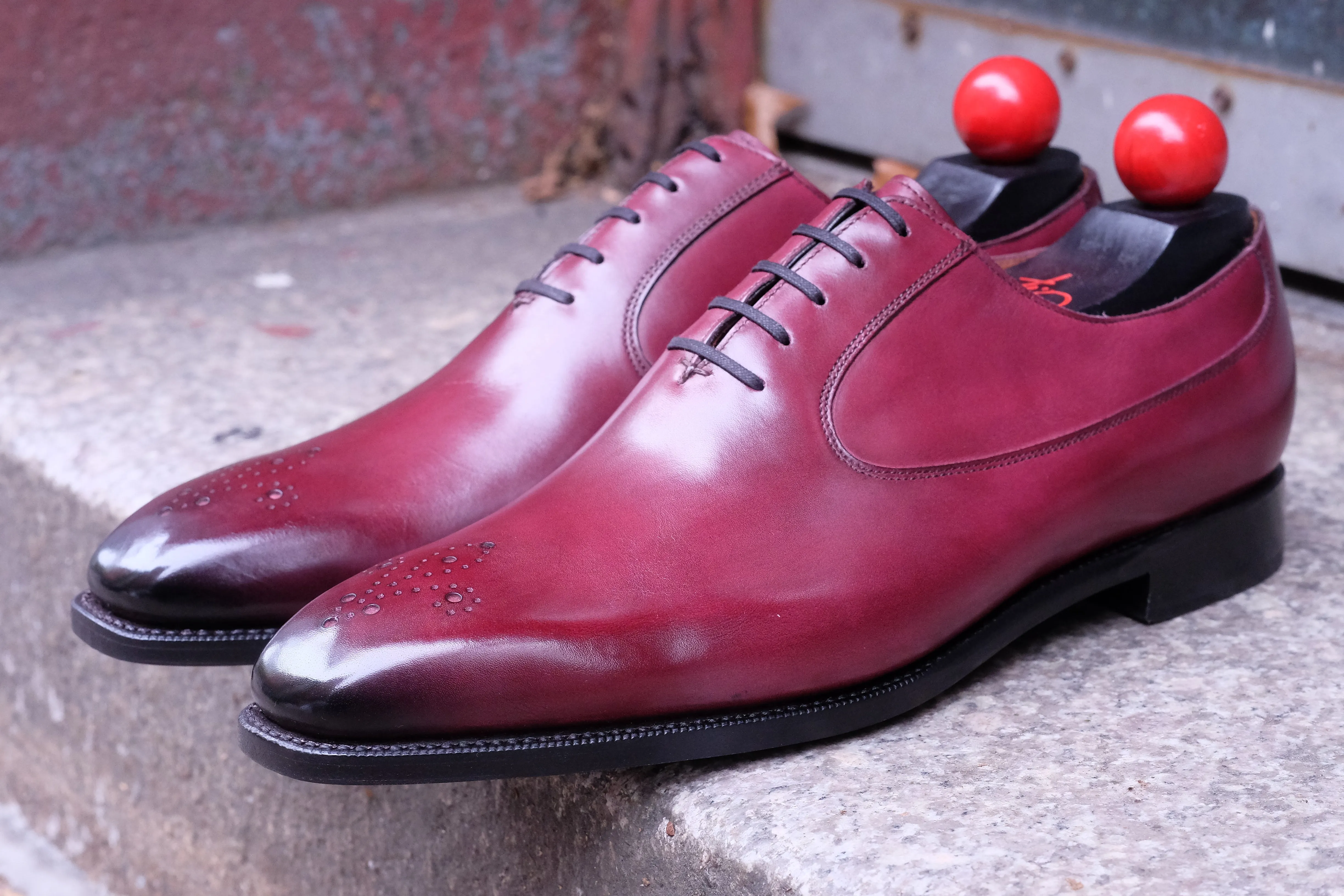 Tacoma - MTO - Raspberry Calf - MGF Last - Single Leather Sole