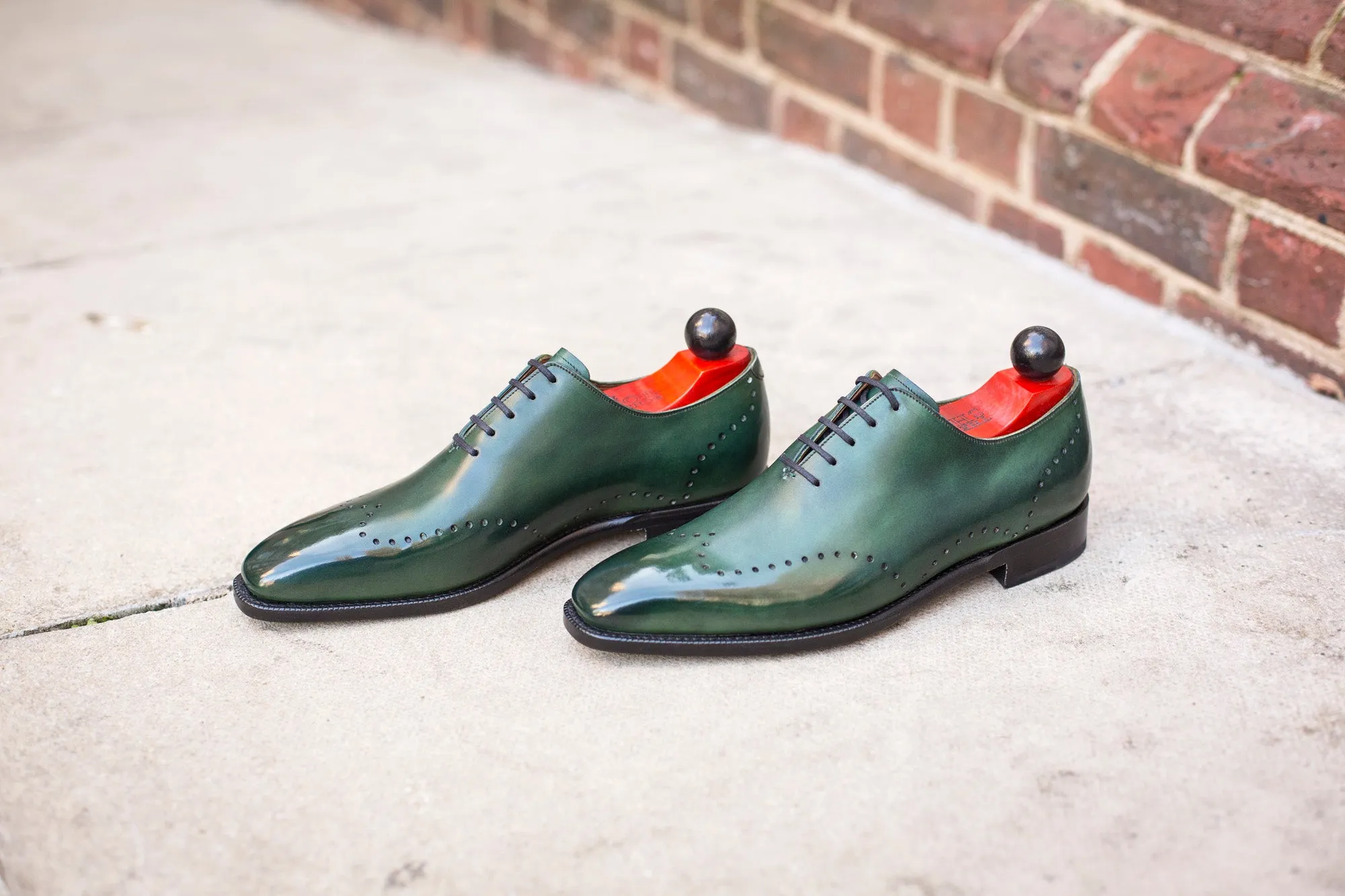 Tony - MTO - Forest Green Calf - LPB Last - Single Leather Sole