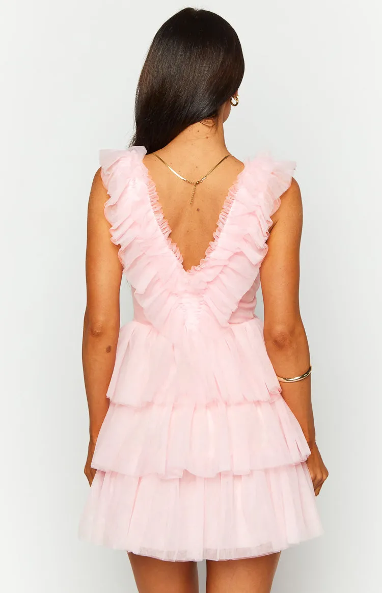 Tori Pink Tulle Mini Dress