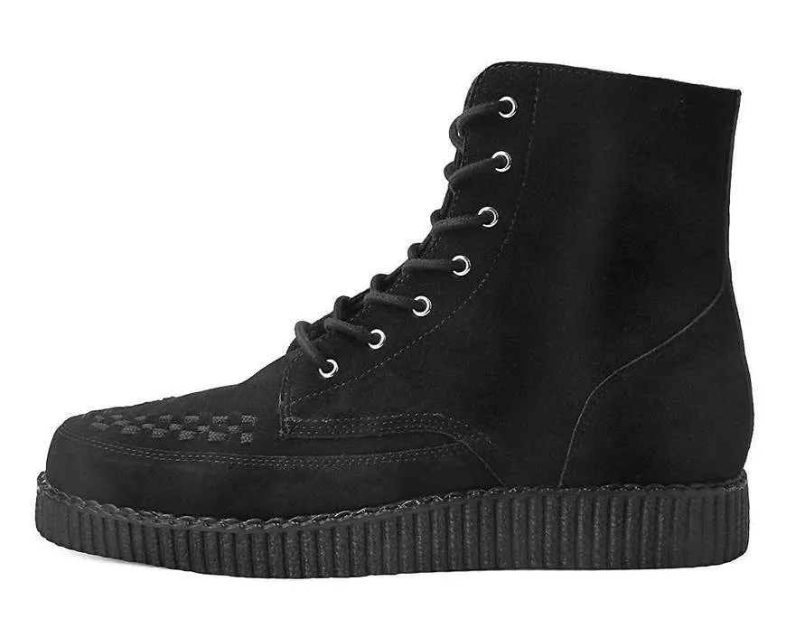 TUK Black Suede Creeper Boot