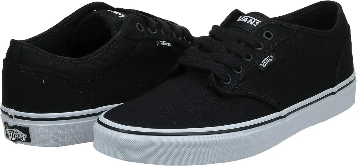 VANS MEN'S ATWOOD BLACK/WHITE CANVAS SHOE