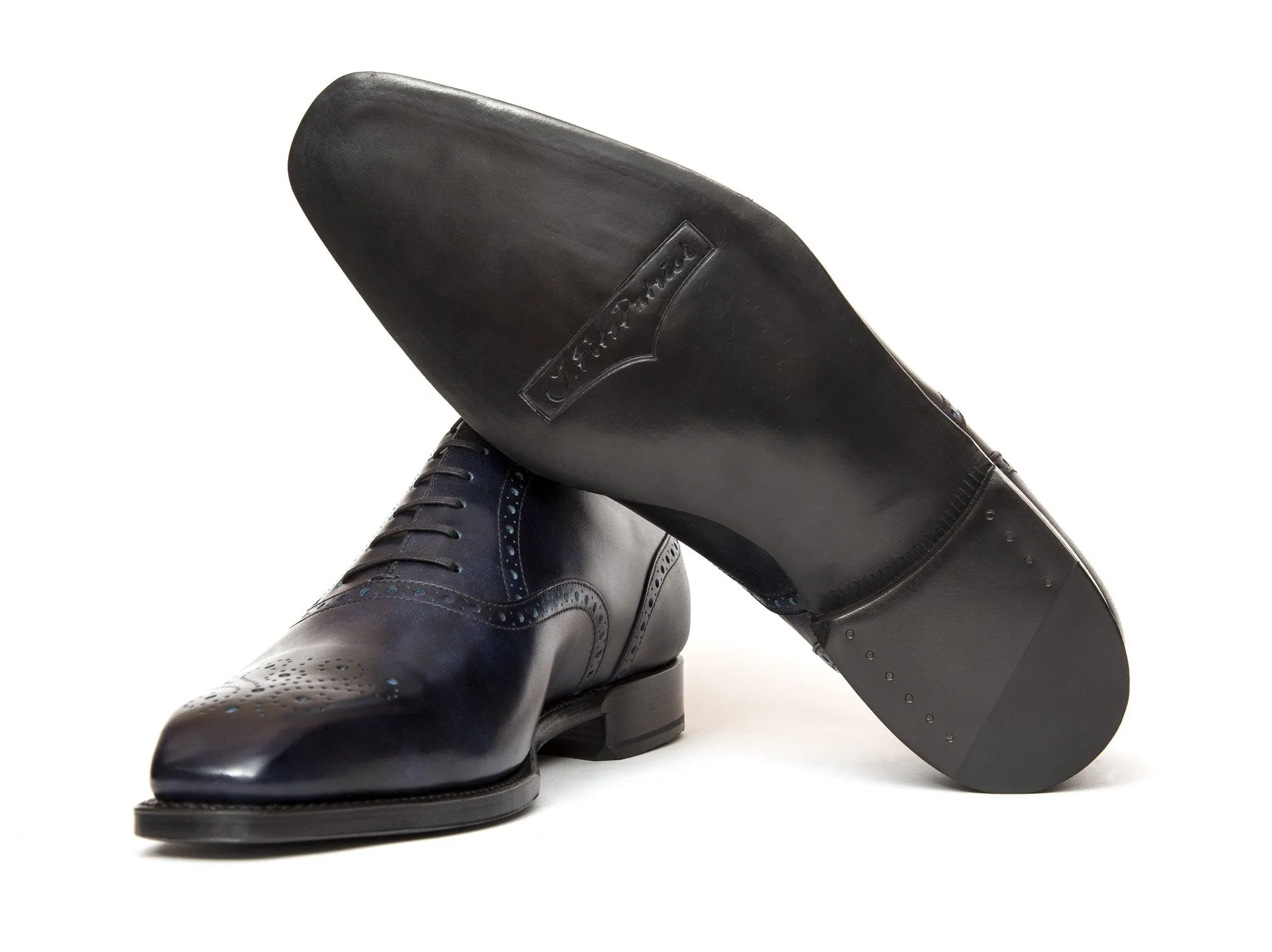 Wallingford II - MTO - Navy Museum Calf - MGF Last - Single Leather Sole