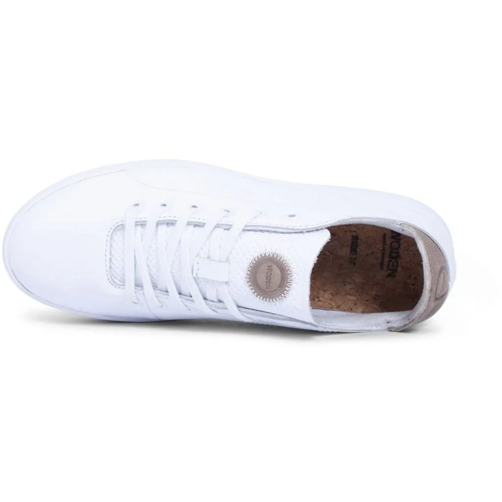 WODEN Jane Simple Leather Sneakers White