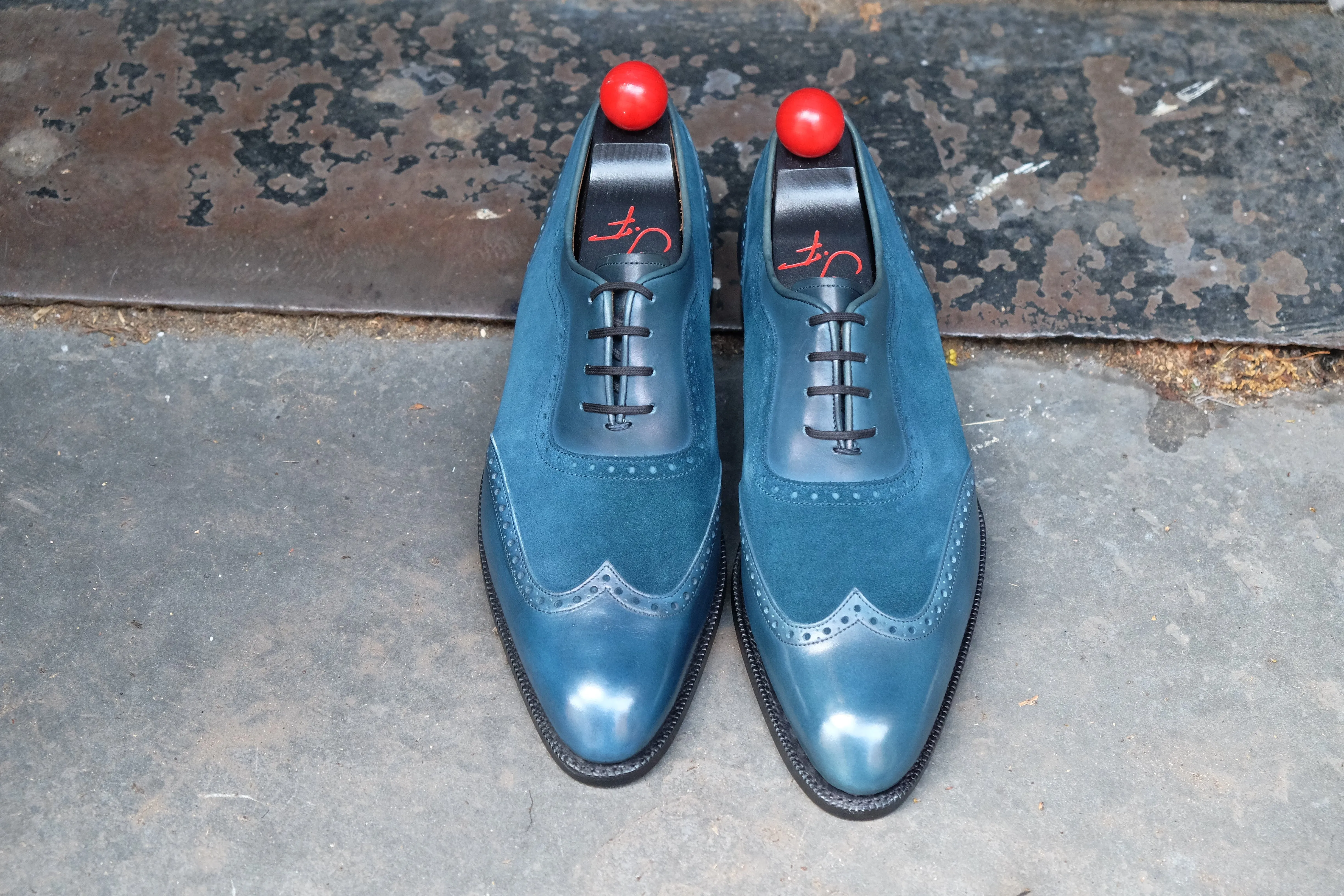 Yakima - MTO - Teal Calf / Teal Suede - SEA Last - Single Leather Sole