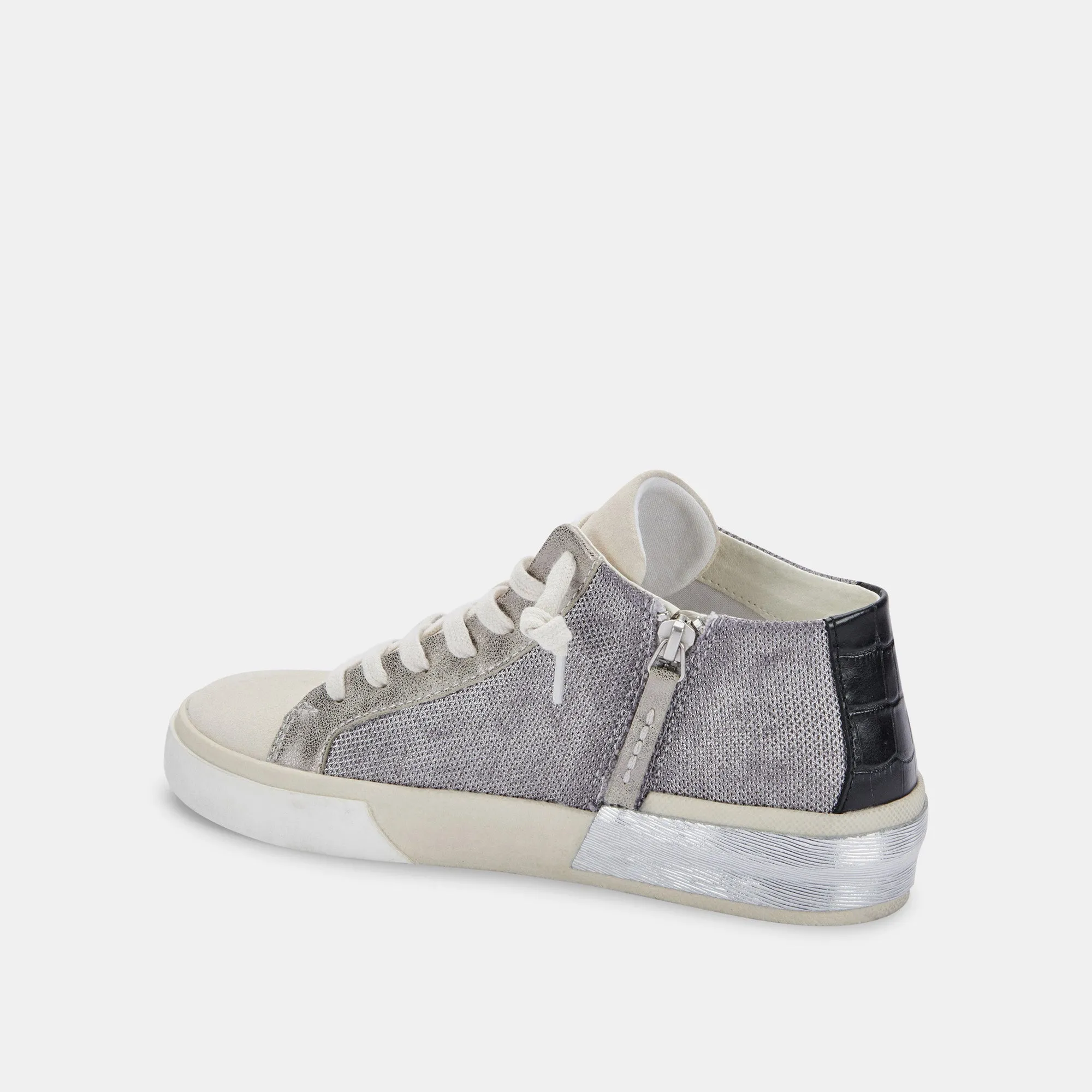 ZOEL SNEAKERS SILVER MESH re:vita